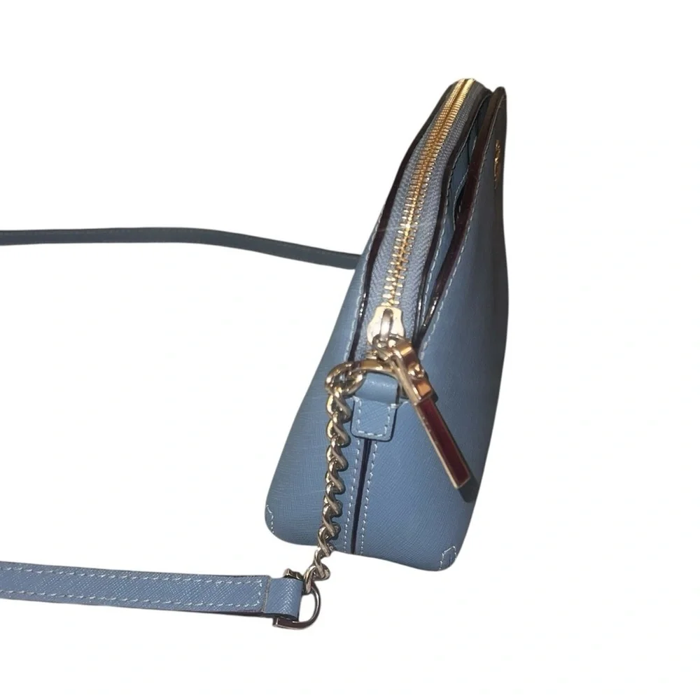 EUC Kate Spade ♠️ Medium Crossbody Tote Blue 🩵🫐🐋  Gold Hardware Everyday Staple